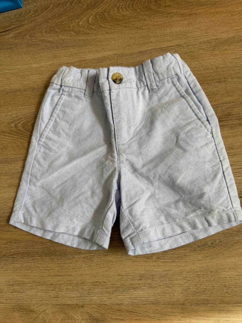 Janie and Jack Pale Blue Cotton Bermuda Shorts